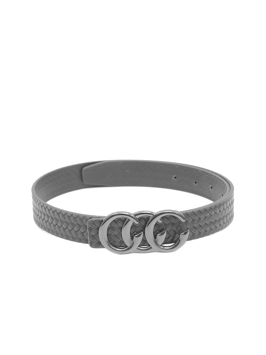 

Calvadoss Women Textured Leather Belt, Black