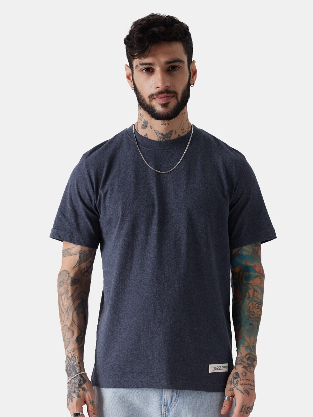 

The Souled Store Blue Round Neck T-shirt