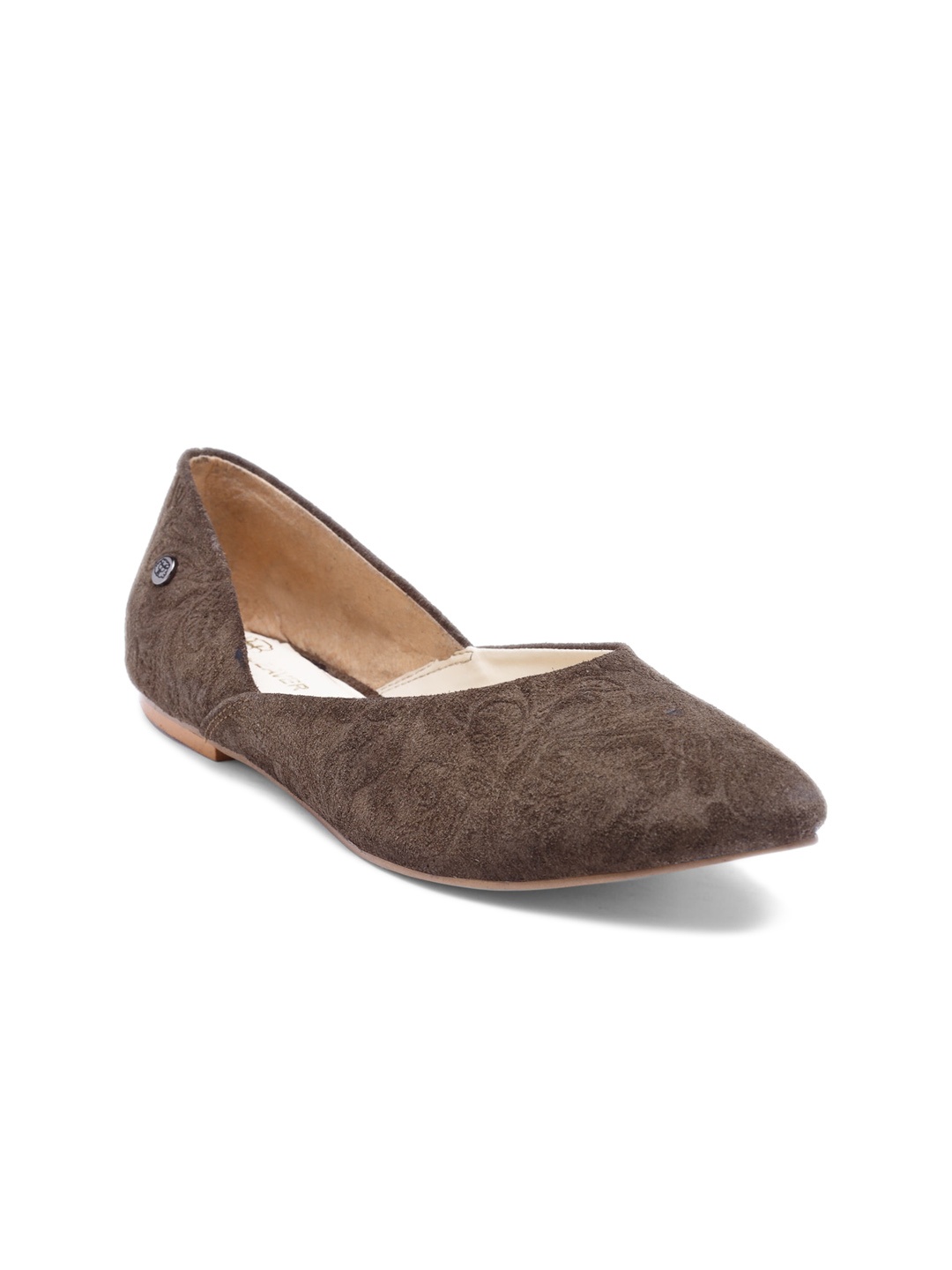 

BEAVER Printed Leather Mojaris, Brown