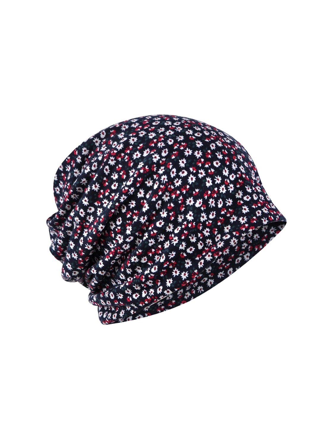 

YOUSTYLO Printed Soft Cotton Slouchy Beanie, Black
