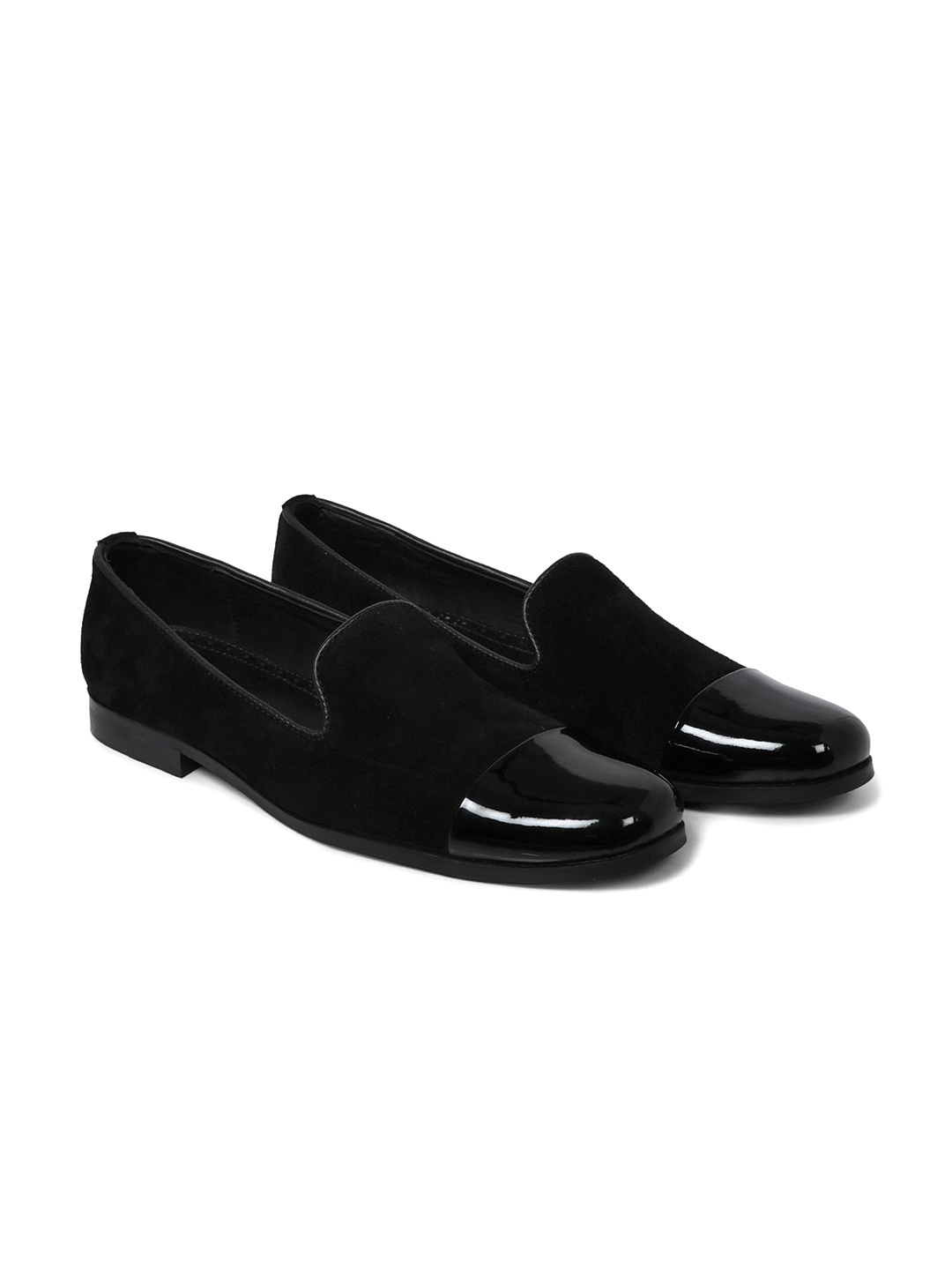 

GRIFFIN Men Latex Lined Loafers, Black