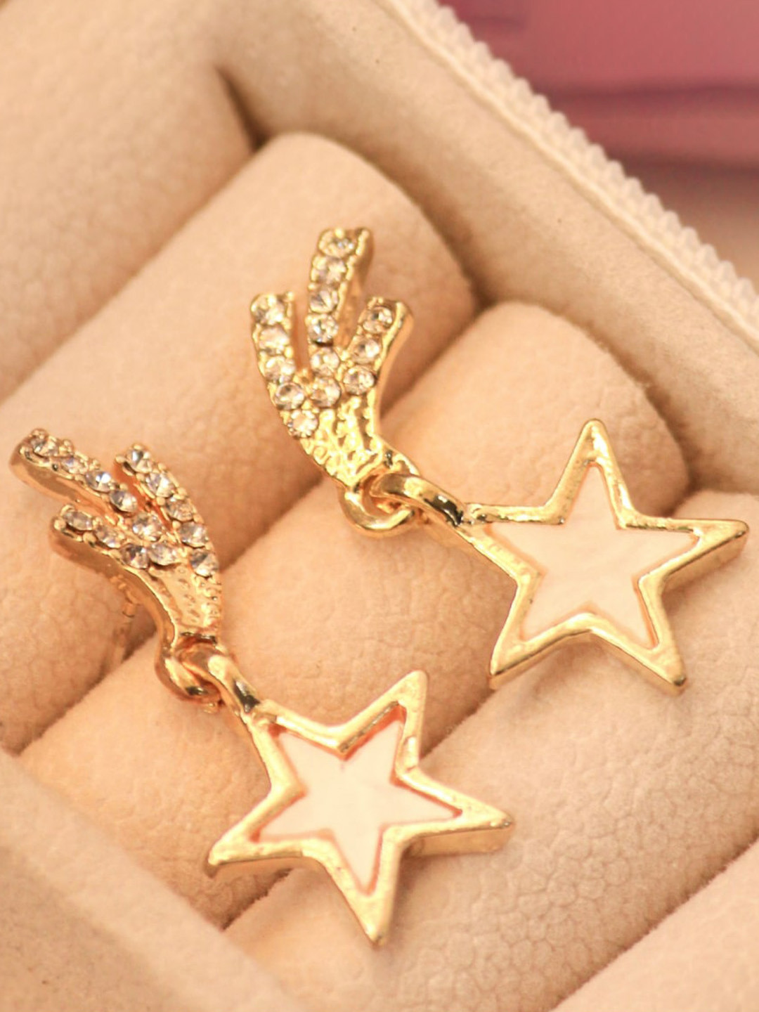 

SALTY Star Shaped Drop Earrings, Gold