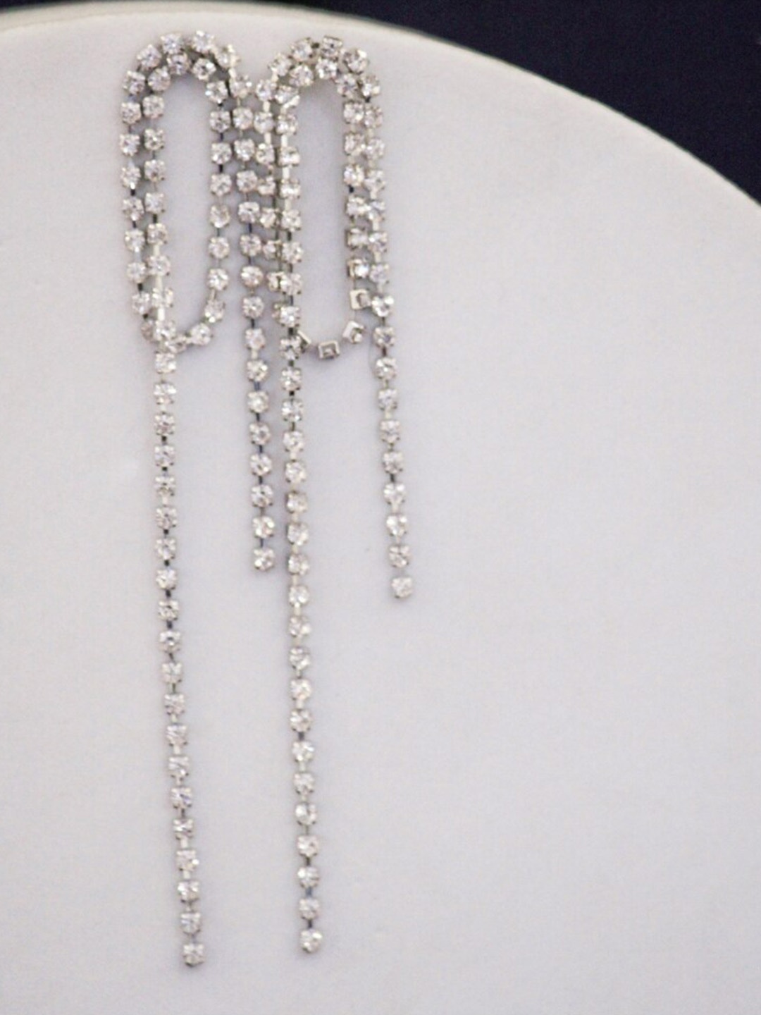 

SALTY Silver-Toned Contemporary Drop Earrings