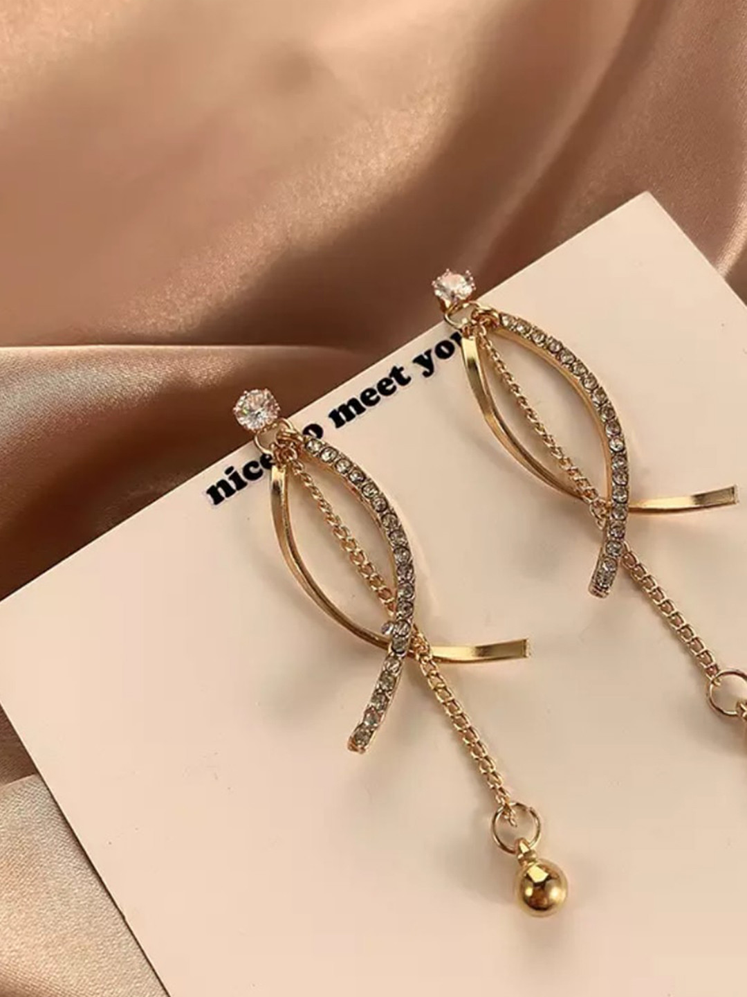 

SALTY Gold-Plated Contemporary Drop Earrings