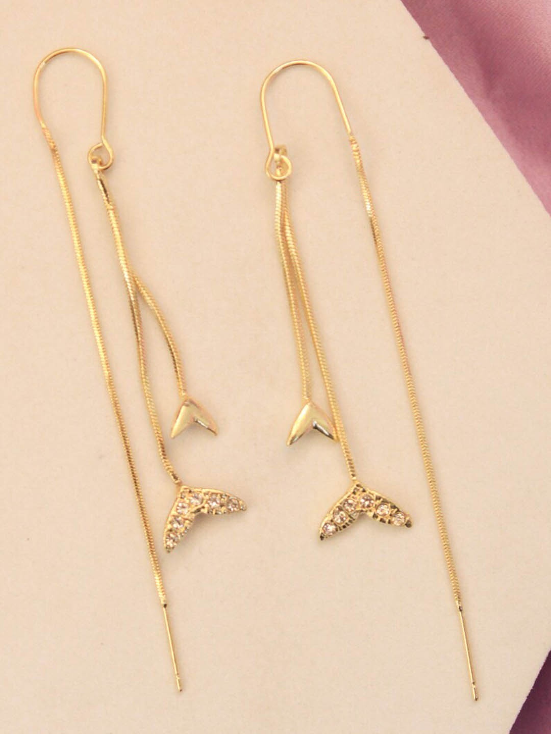 

SALTY Contemporary Drop Earrings, Gold