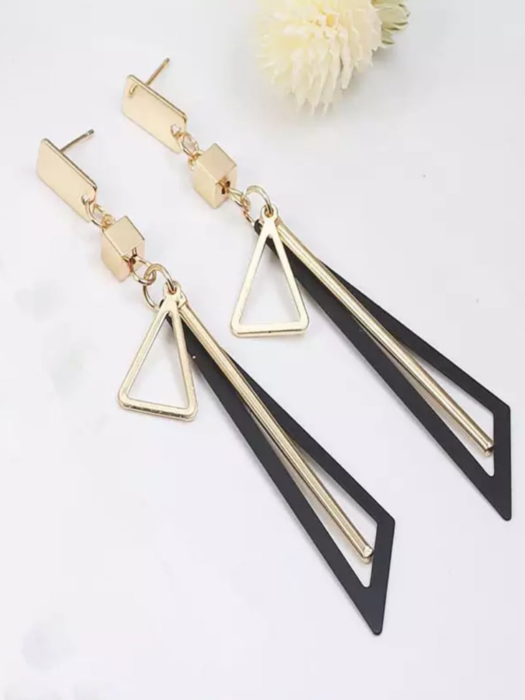 

SALTY Gold-Plated Geometric Drop Earrings