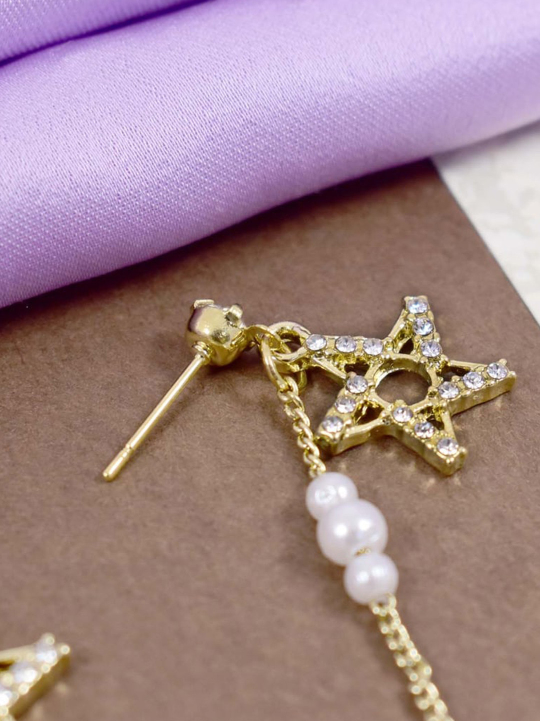 

SALTY Star Shaped Drop Earrings, Gold