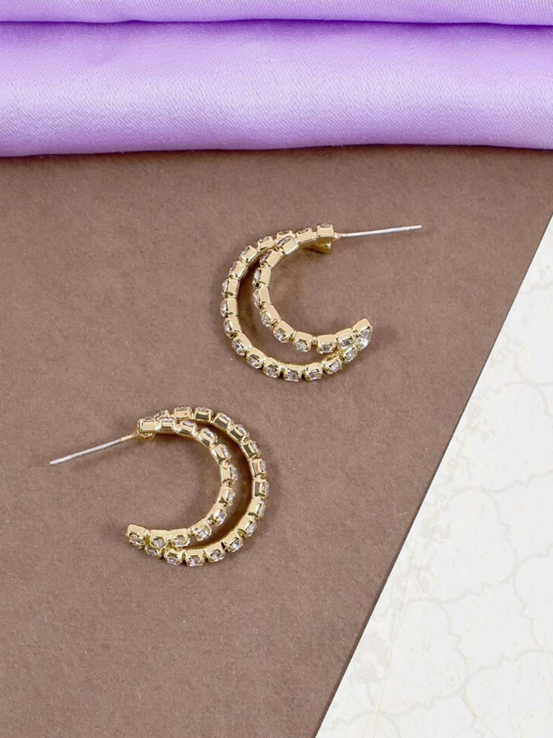 

SALTY Half Hoop Earrings, Gold