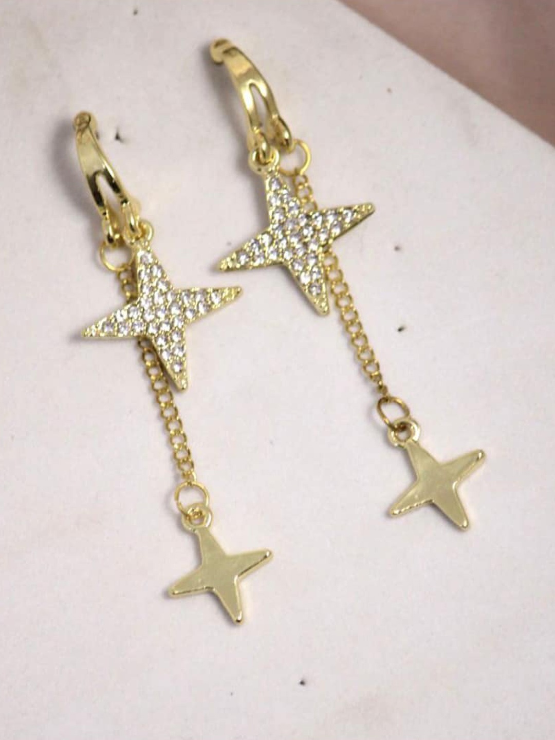 

SALTY Contemporary Drop Earrings, Gold