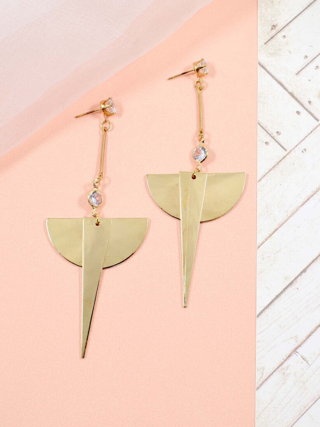 

SALTY Contemporary Drop Earrings, Gold