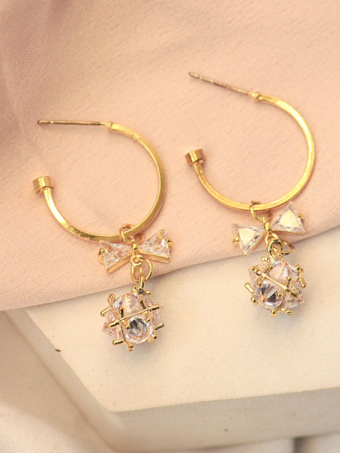 

SALTY Contemporary Half Hoop Earrings, Gold