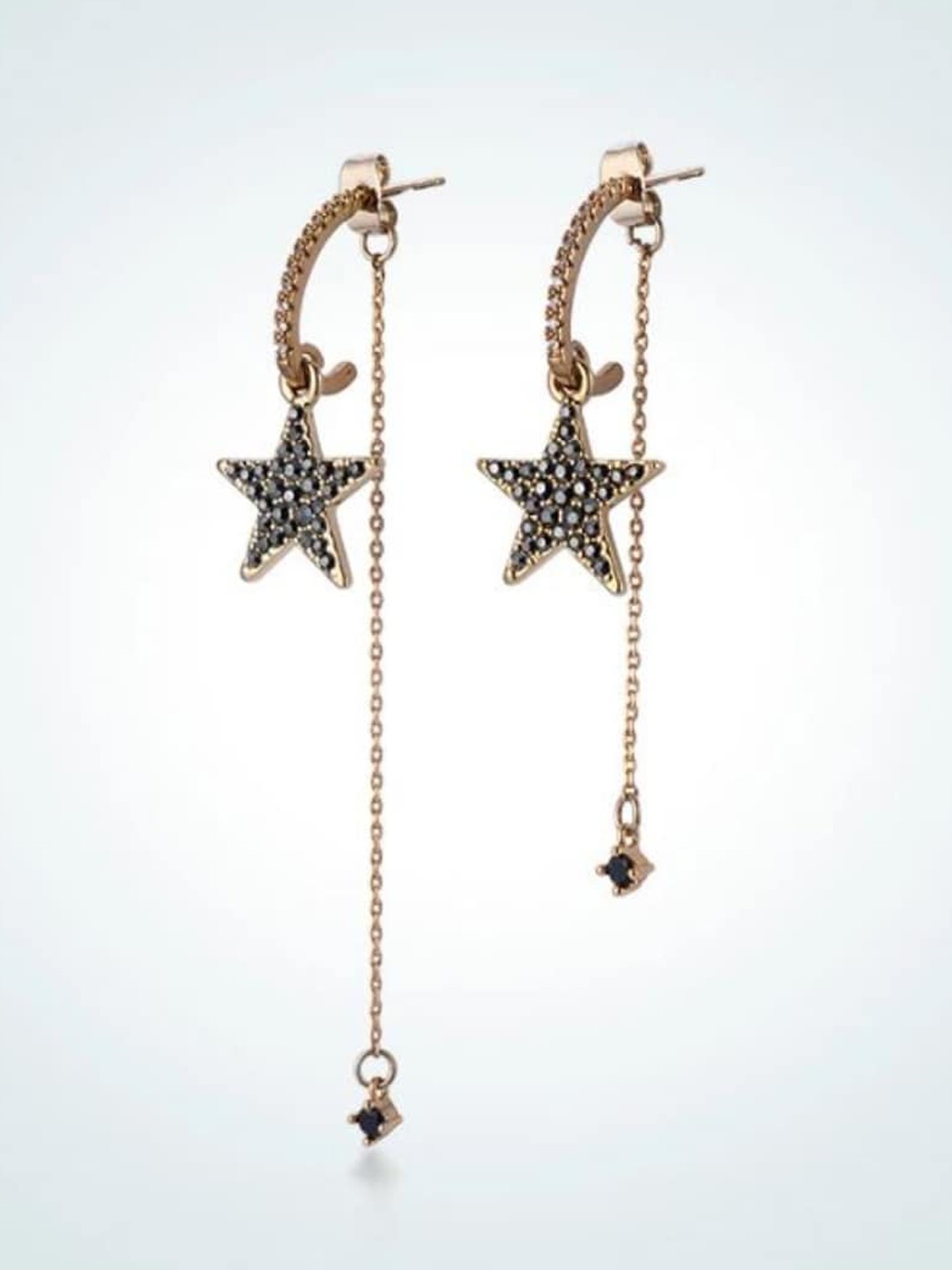 

SALTY Star Shaped Drop Earrings, Gold