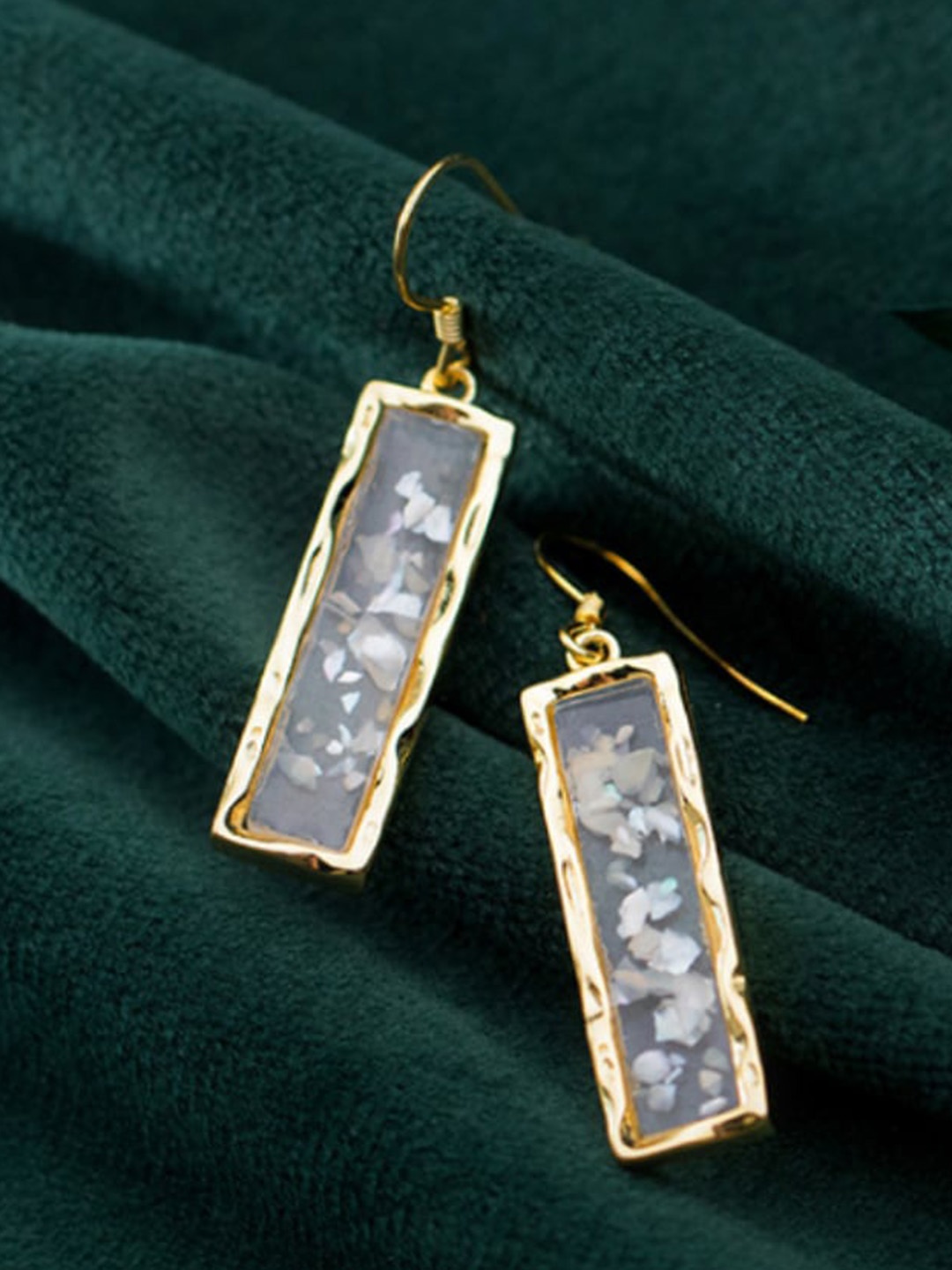 

SALTY Contemporary Drop Earrings, Gold