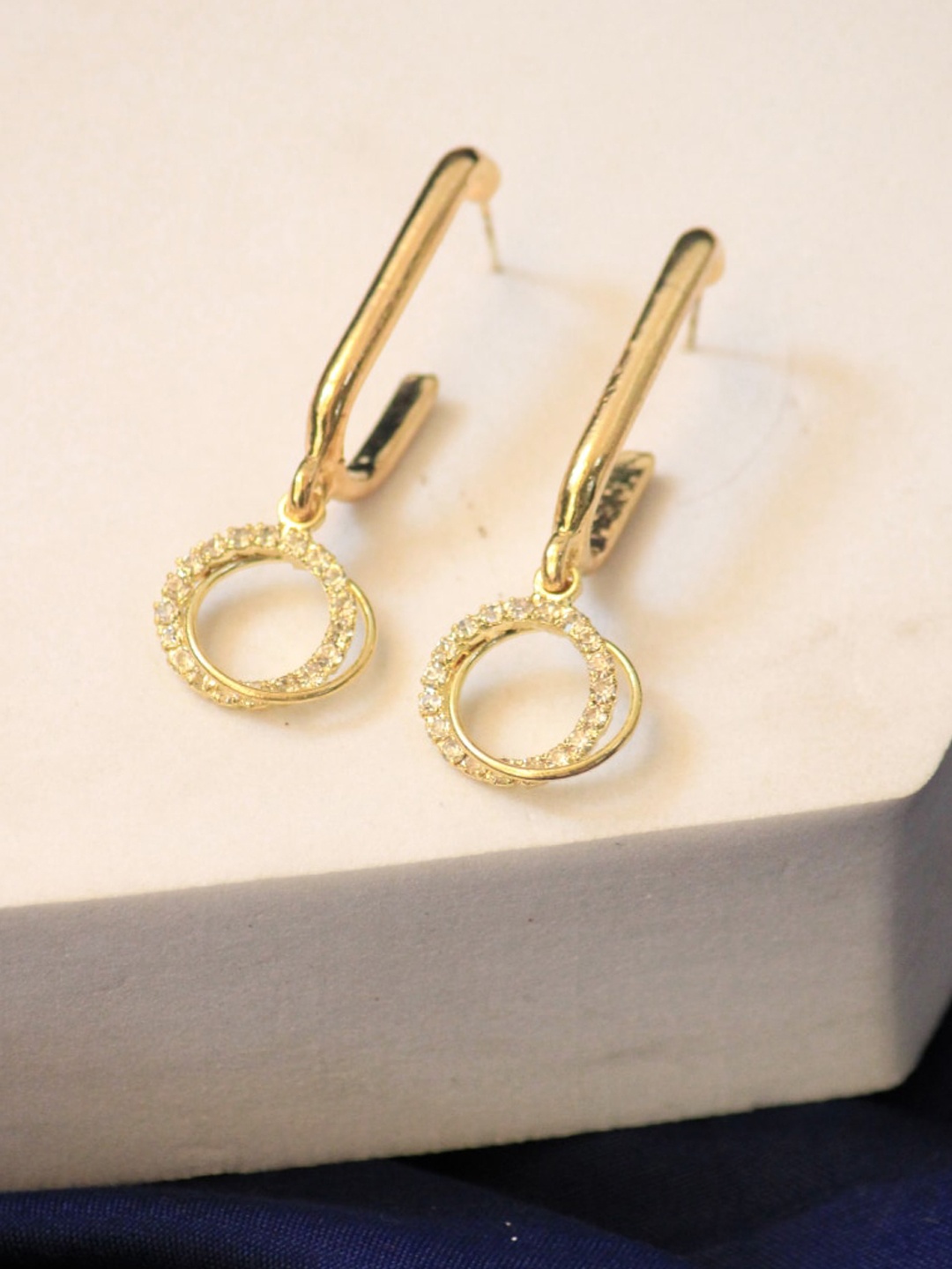 

SALTY Contemporary Drop Earrings, Gold