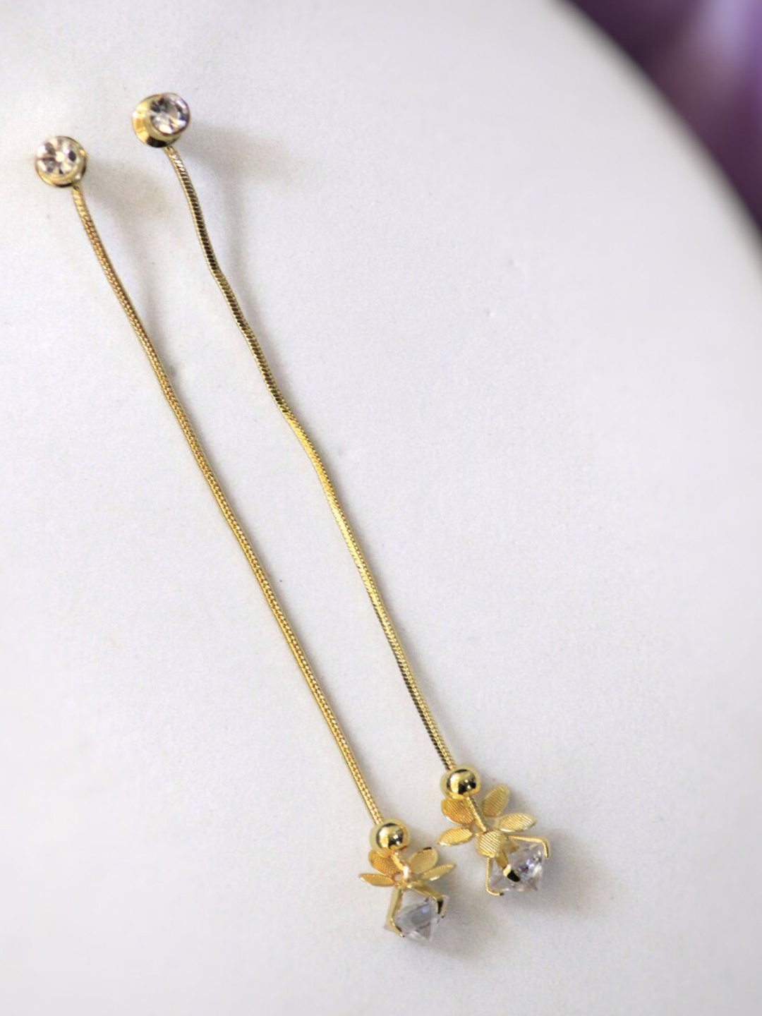 

SALTY Contemporary Drop Earrings, Gold