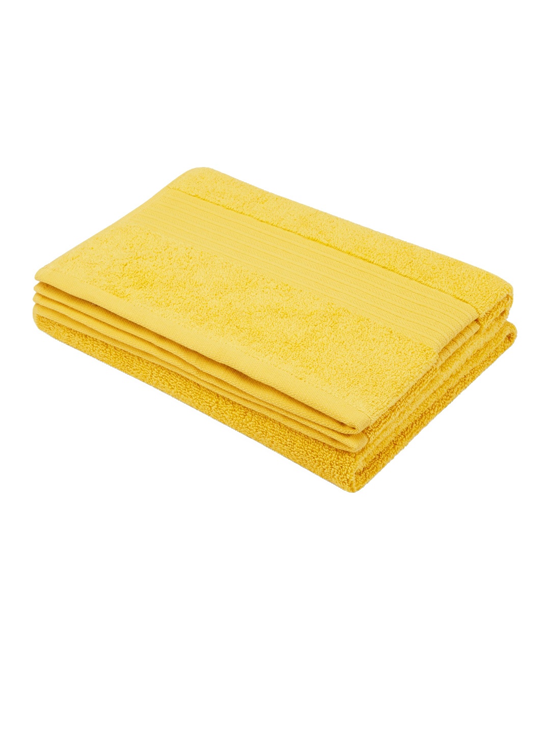 

Living scapes by Pantaloons Mustard-Yellow 550 GSM Pure Cotton Bath Towel