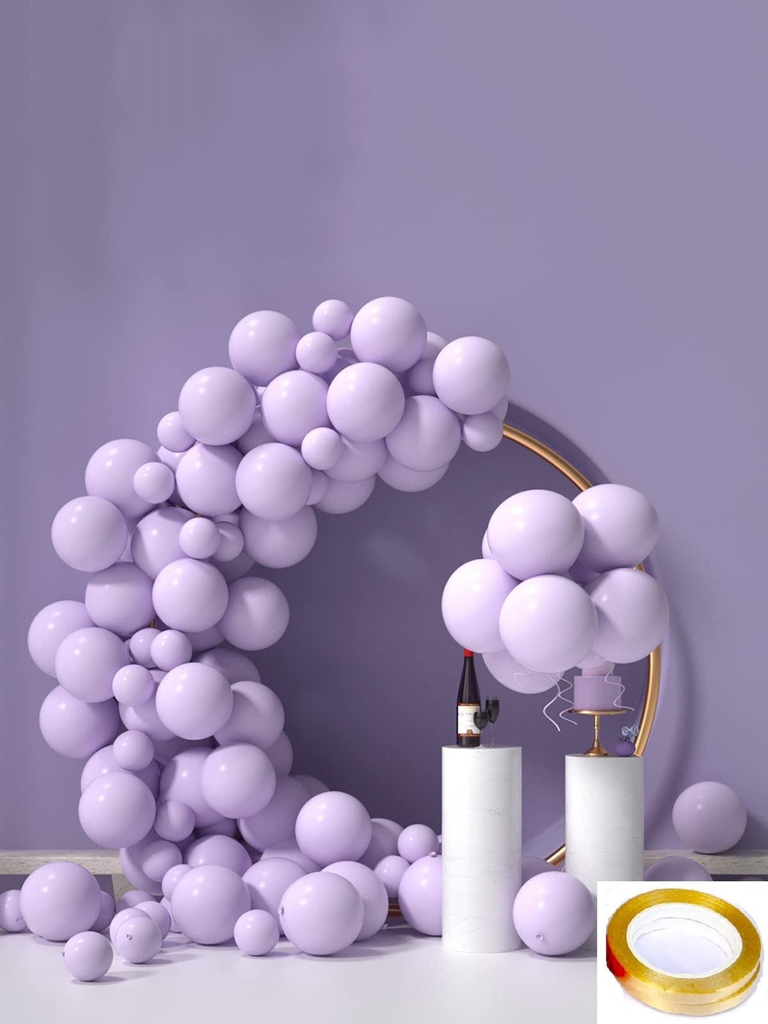 

CHOCOZONE Purple 100-Pieces Party Prop Balloons