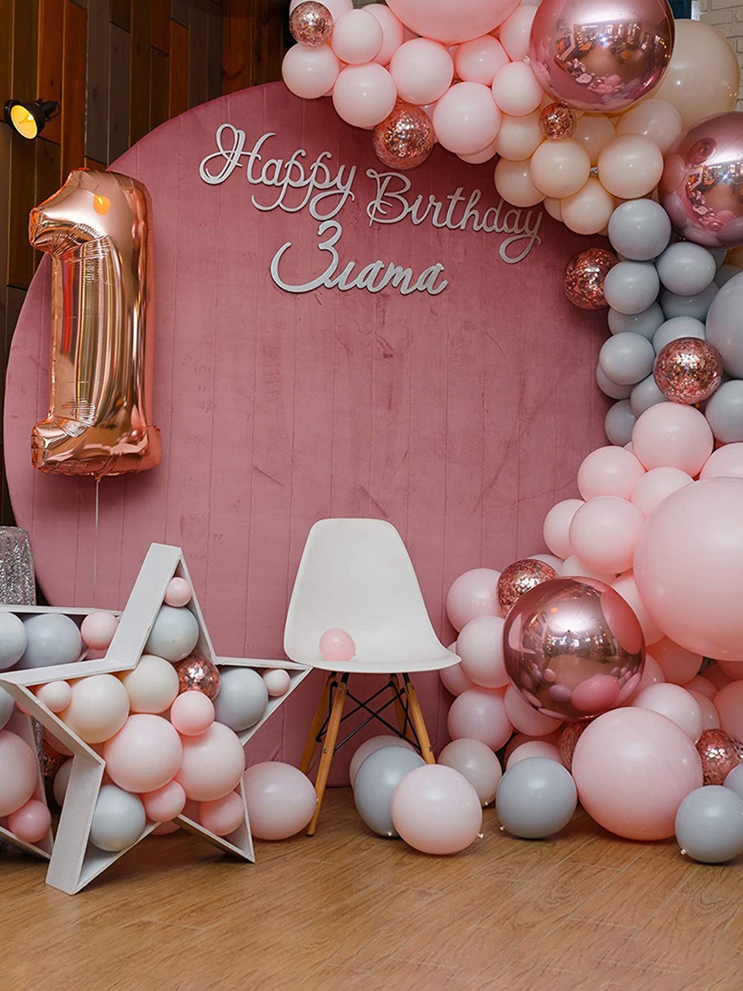 

CHOCOZONE Orange-Colored 100-Pieces Party Props Balloons