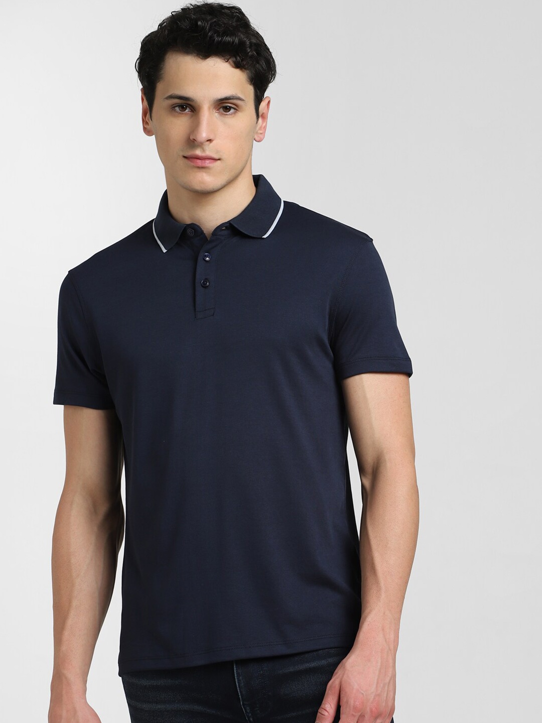 

Jack & Jones Polo Collar Short Sleeves T-shirt, Navy blue