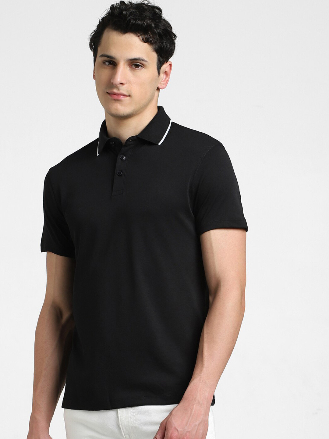 

Jack & Jones Polo Collar Short Sleeves T-shirt, Black