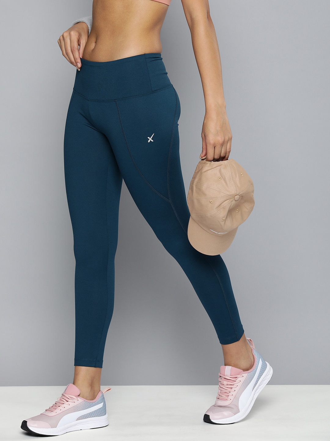 

HRX by Hrithik Roshan Rapid-Dry Training Tights, Navy blue