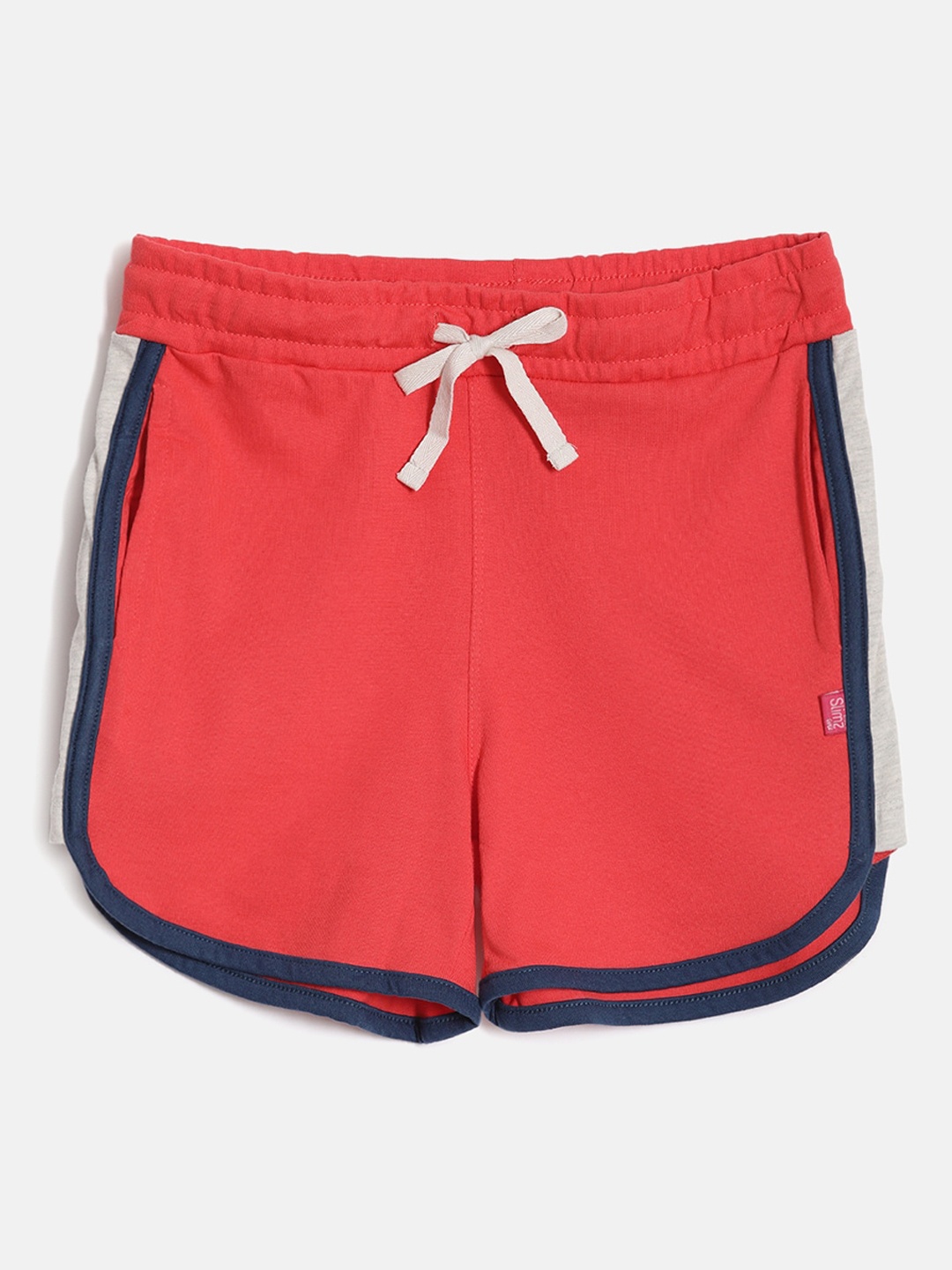 

DIXCY SCOTT Slimz Girls Regular Fit Mid-Rise Cotton Shorts, Red