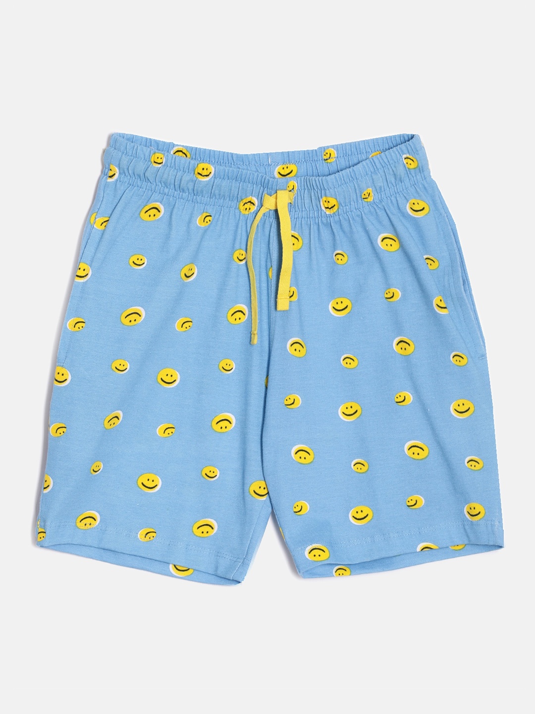 

DIXCY SCOTT Slimz Girls Mid-Rise Conversational Printed Casual Cotton Shorts, Blue