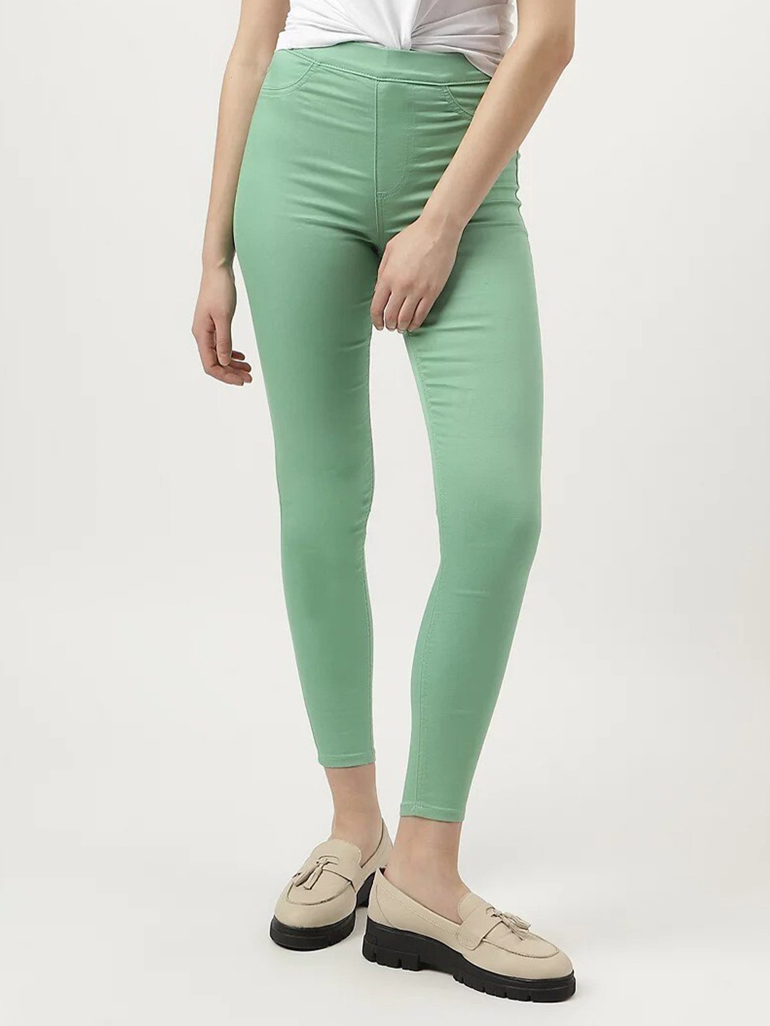 

Marks & Spencer Women Skinny Fit Jegging, Green