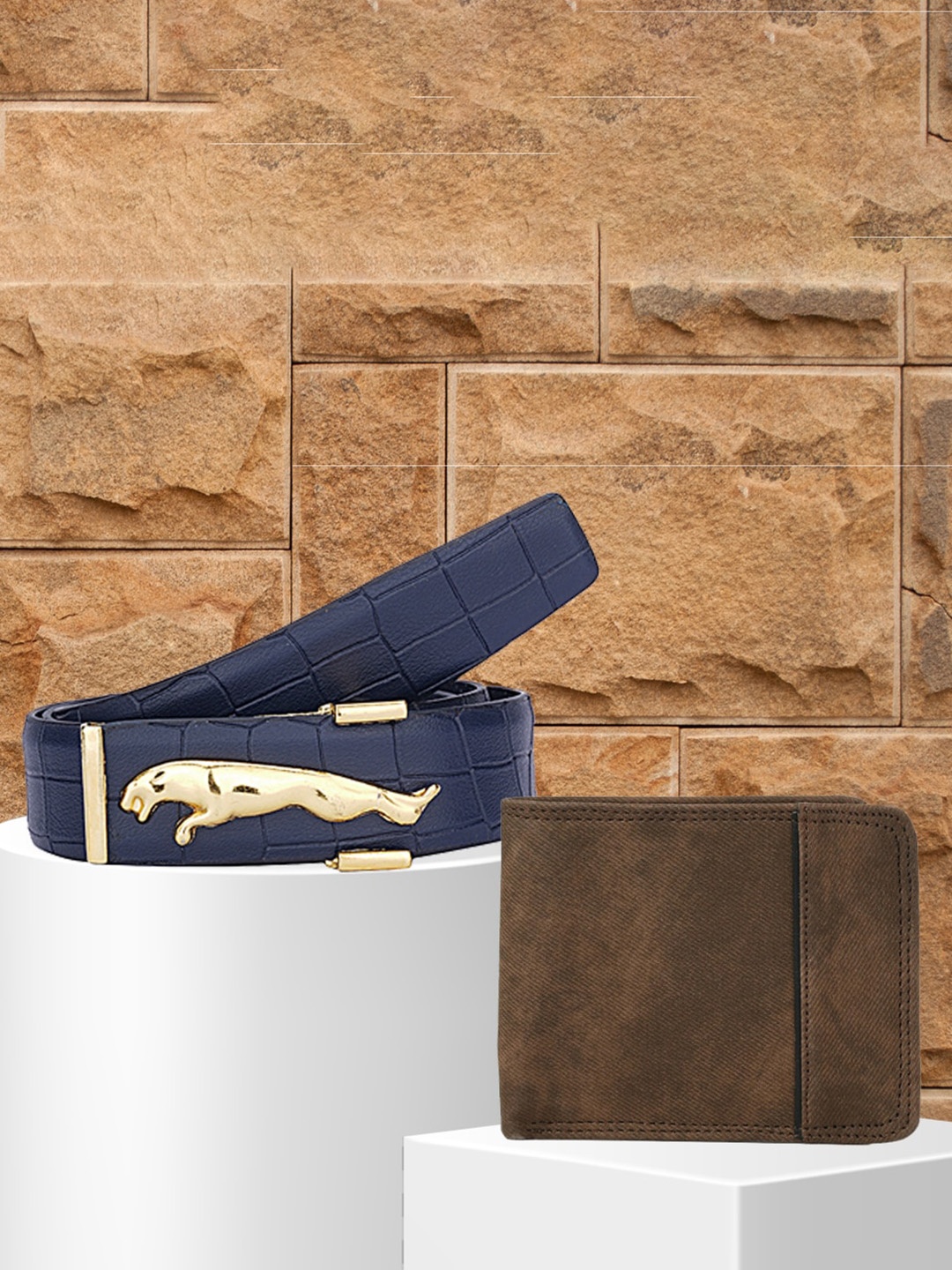 

Kastner Jaguar Men Textured Accessory Gift Set, Brown