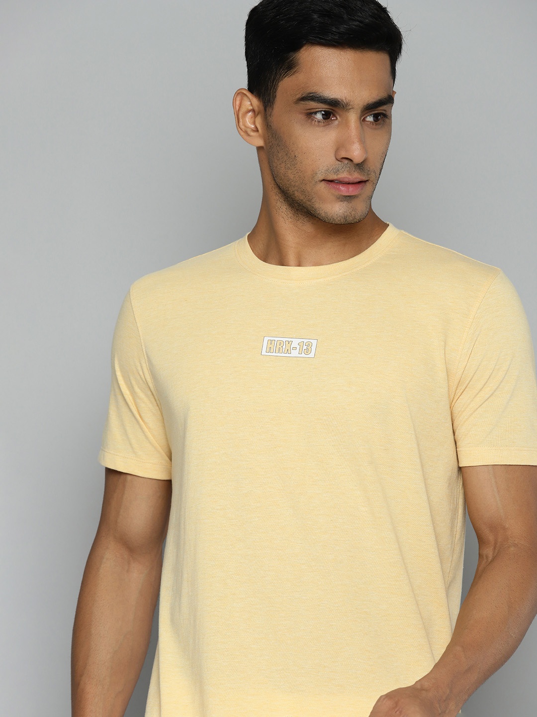 

HRX by Hrithik Roshan Men Typography Printed Bio Finish T-shirt, Yellow