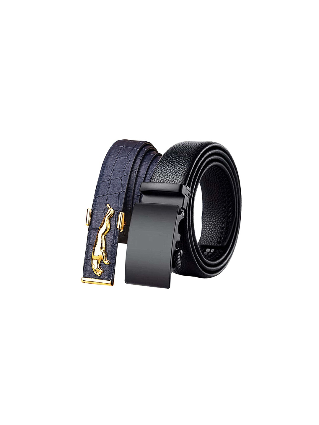 

Kastner Men Set Of 2 Textured Belt, Blue