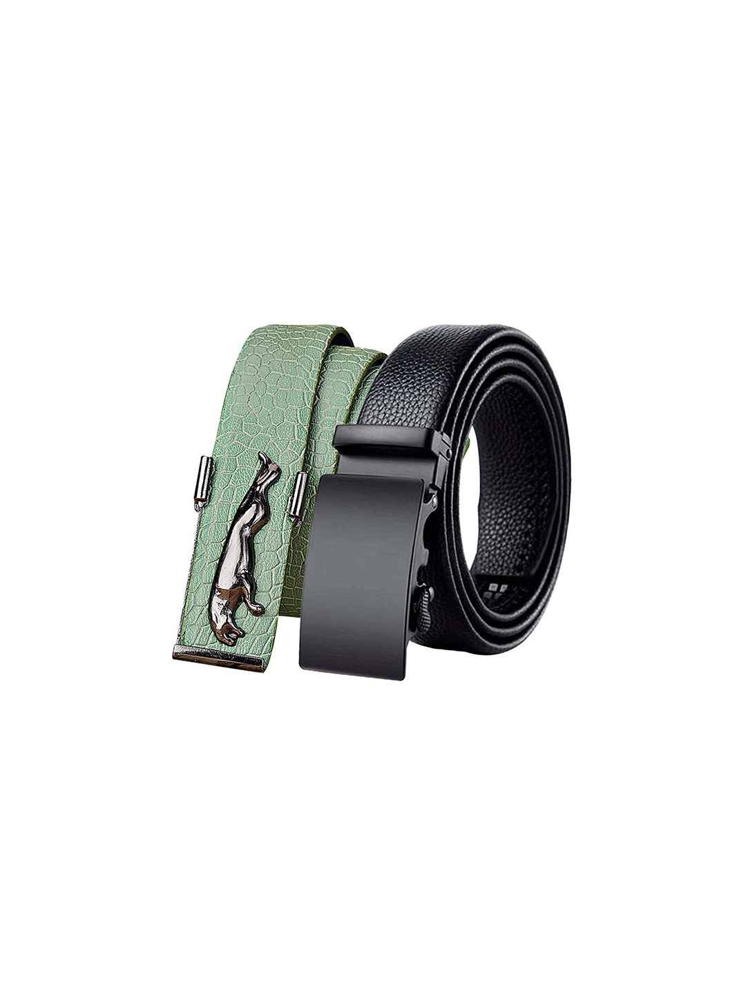 

Kastner Men Set Of 2 Textured Belt, Green