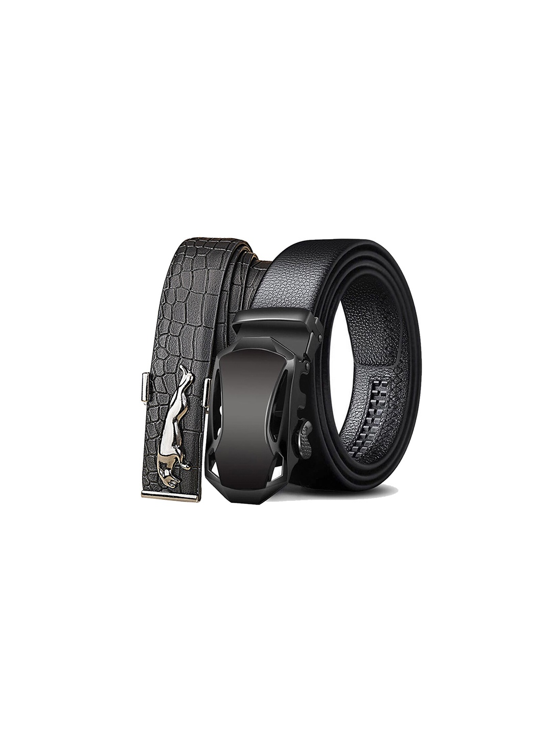 

Kastner Men Set Of 2 Textured Belt, Black