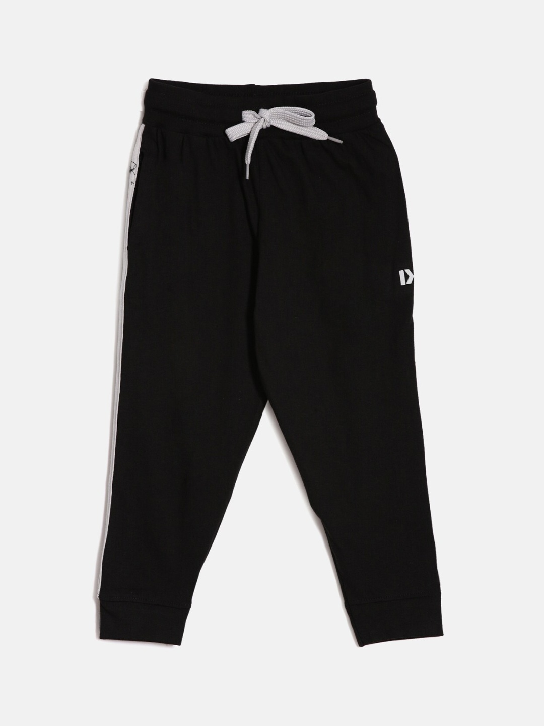

DIXCY SCOTT Boys Mid Rise Cotton Joggers, Black