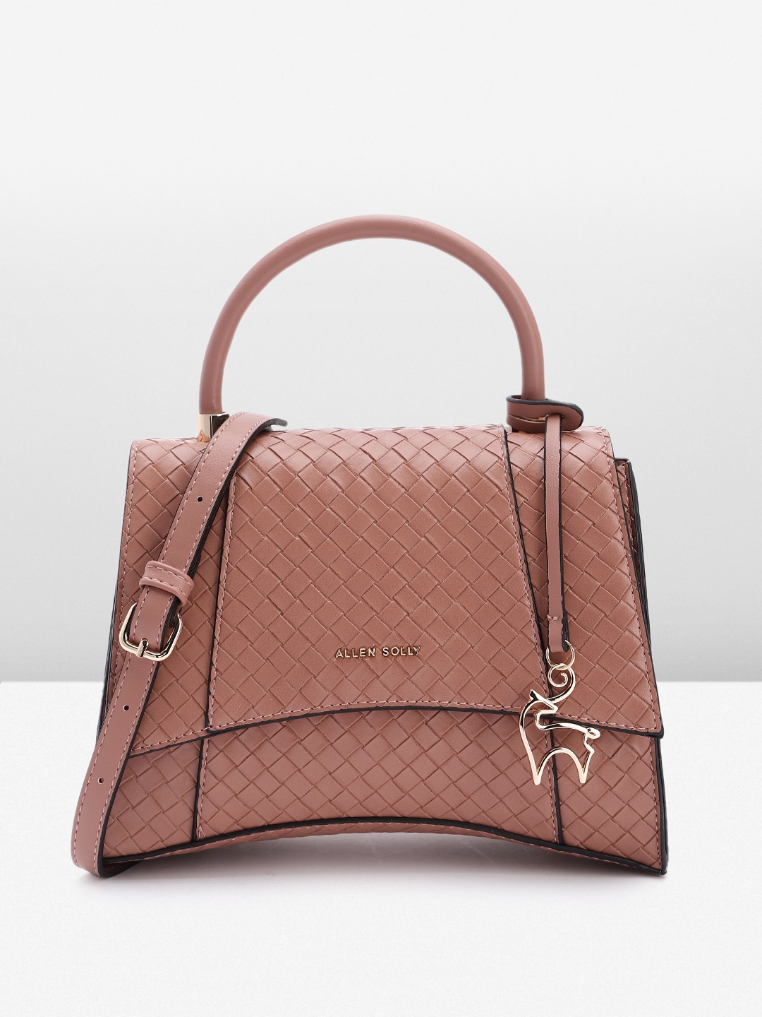 

Allen Solly Woven Design Satchel, Nude