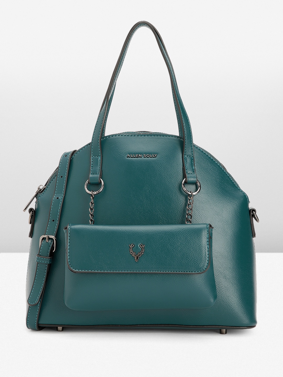 

Allen Solly Textured Handheld Bag, Teal