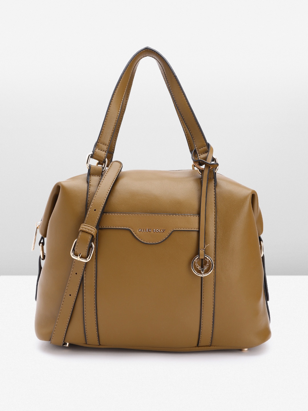 

Allen Solly Structured Handheld Bag, Olive
