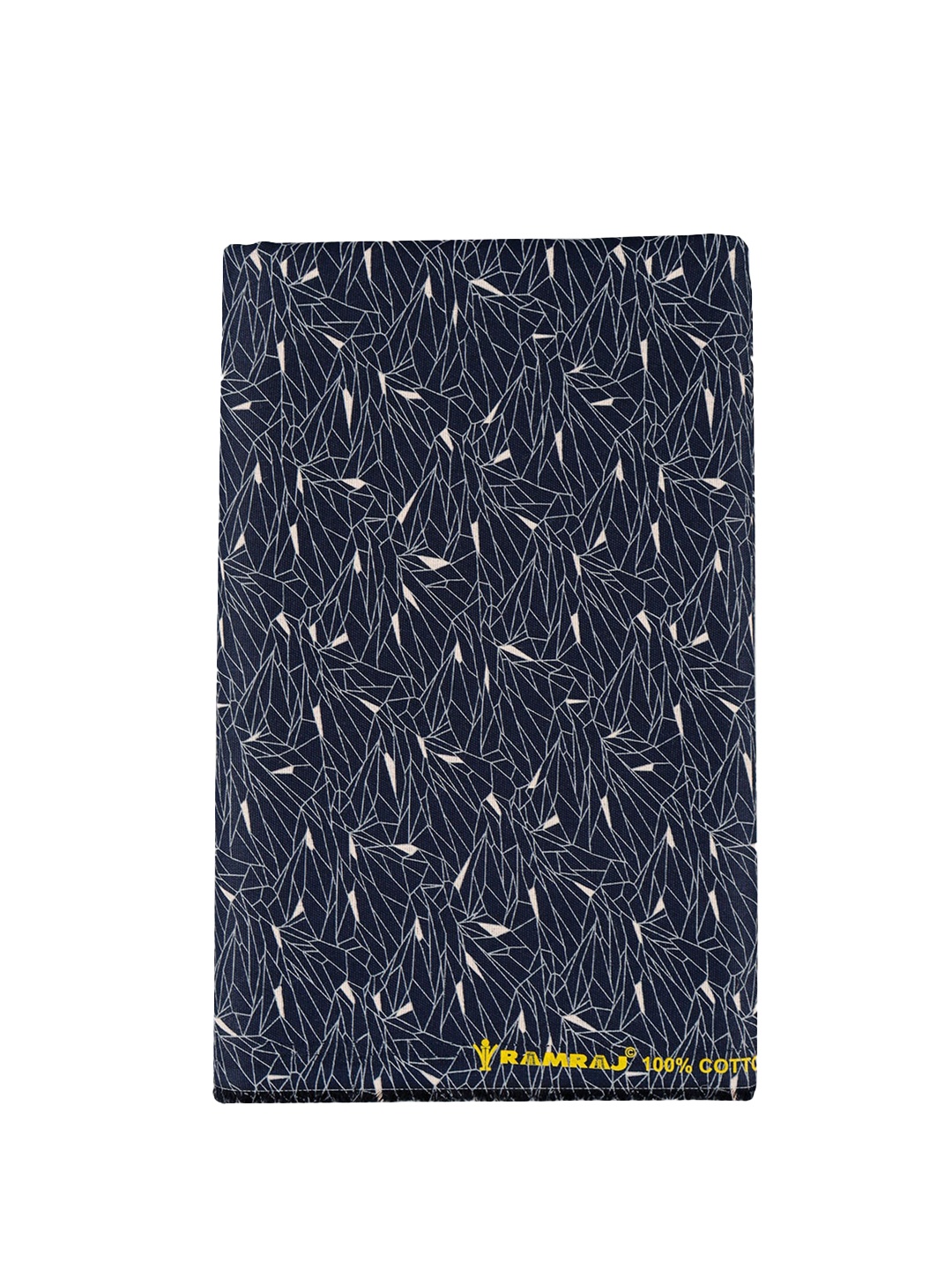 

Ramraj Men Printed Pure Cotton Shirt Clothing Fabric, Navy blue