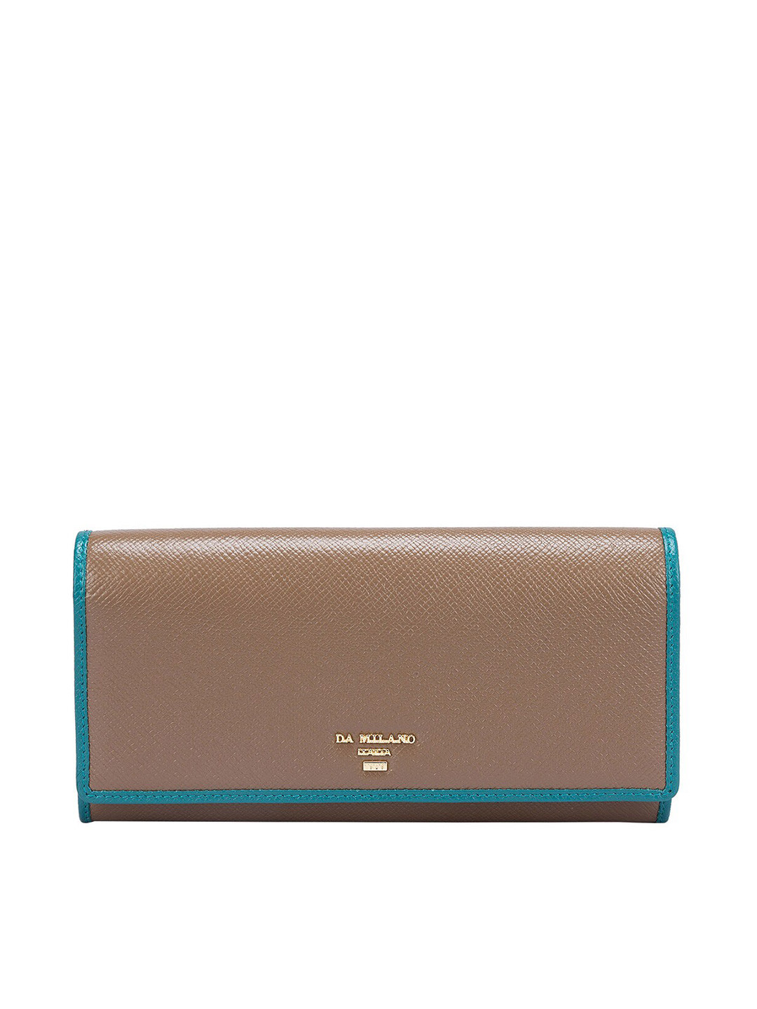 

Da Milano Textured Leather Two Fold Wallet, Brown