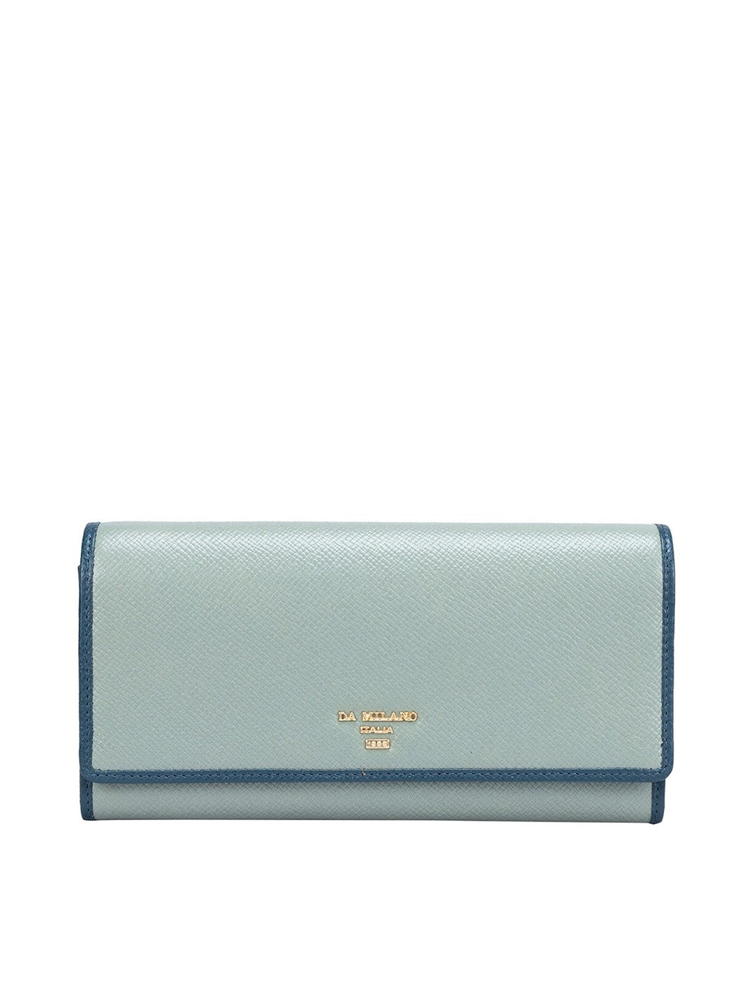 

Da Milano Women Textured Leather Two Fold Wallet, Green