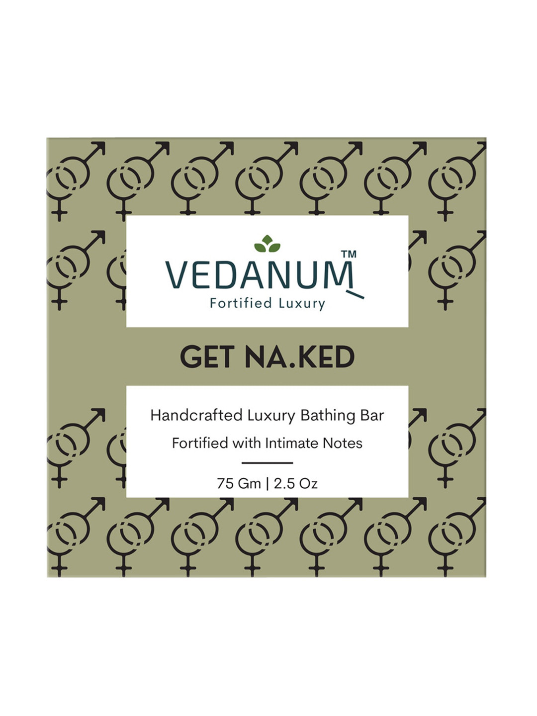 

VEDANUM Handmade Get Na.Ked Luxury Bathing Bar - 75 g, Green