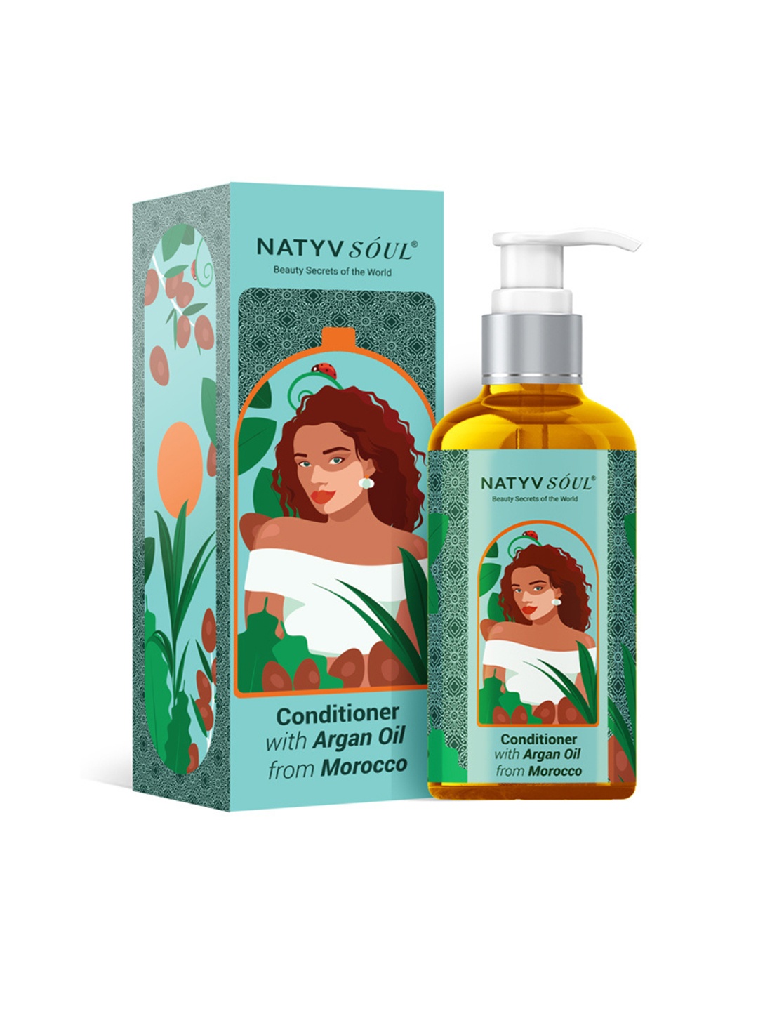 

NATYV SOUL Hair Conditioner with Argan Oil from Morocco - 300ml, Blue