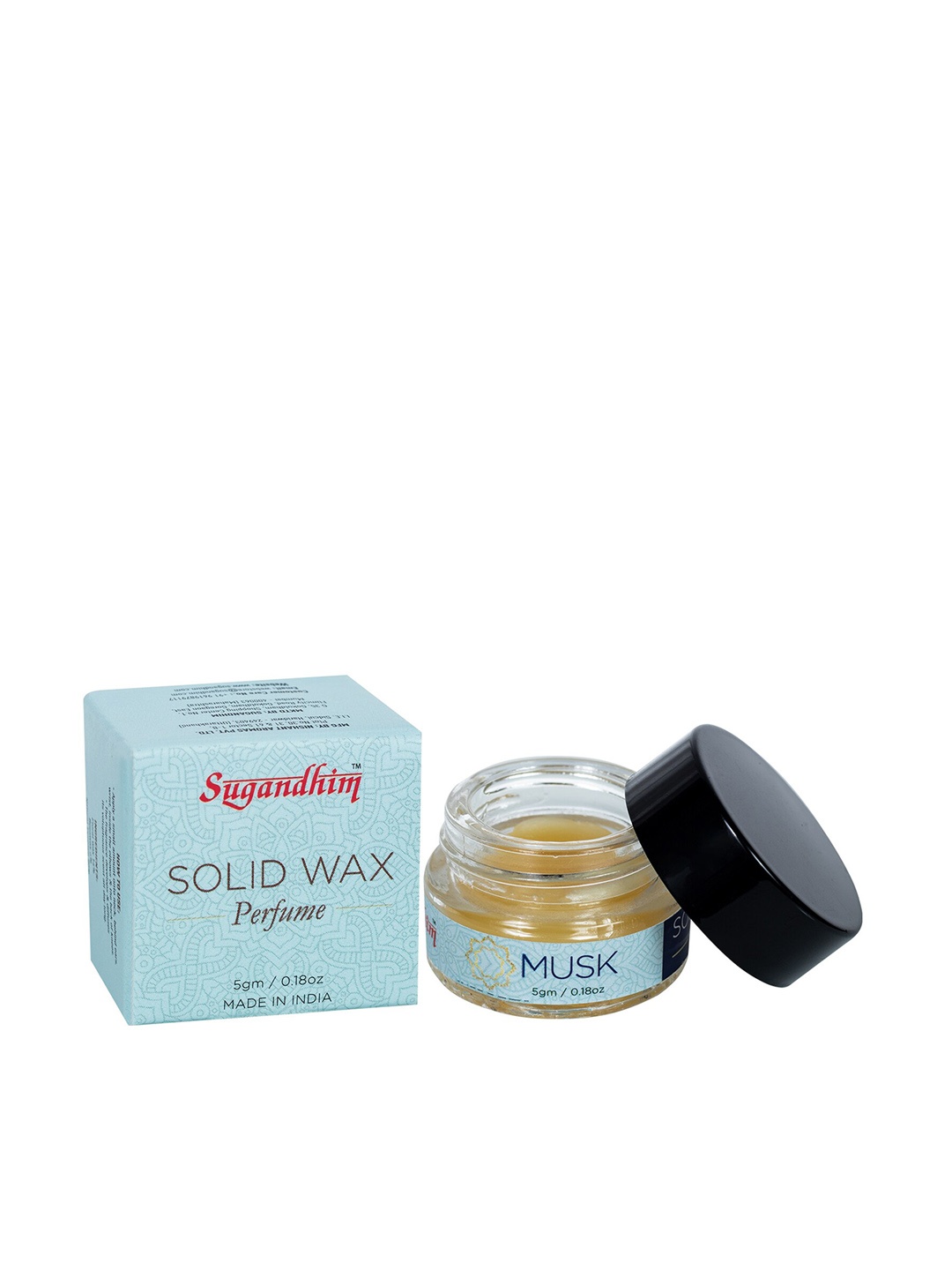 

Sugandhim Musk Solid Wax Long Lasting Perfume - 5 g, Blue