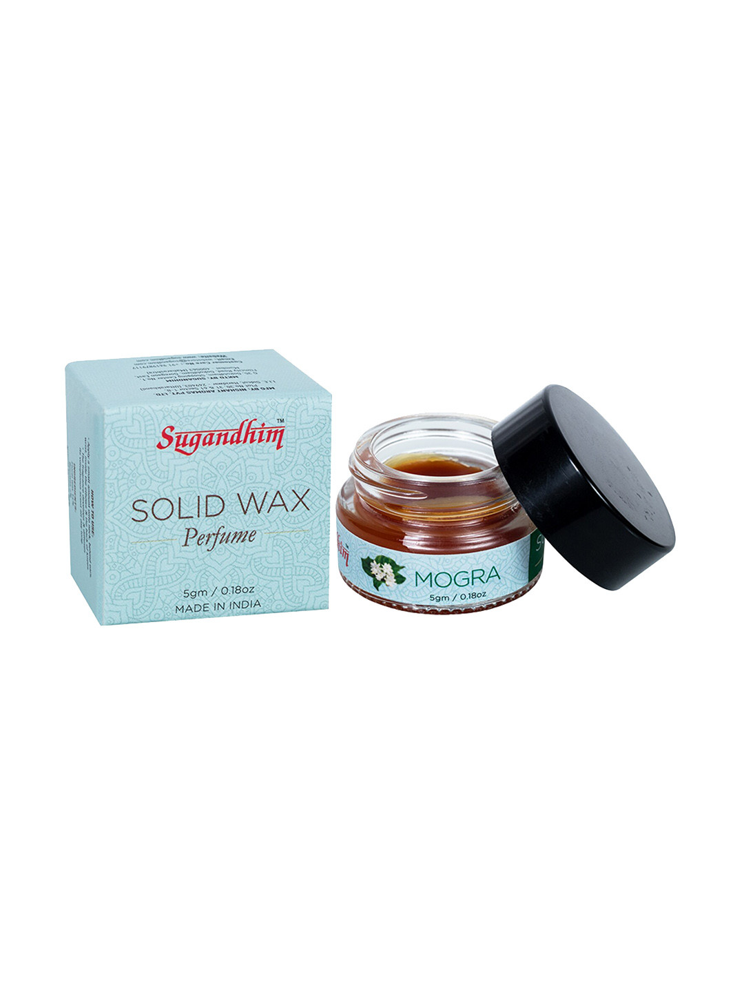 

Sugandhim Mogra Solid Wax Long Lasting Perfume - 5 g, Blue