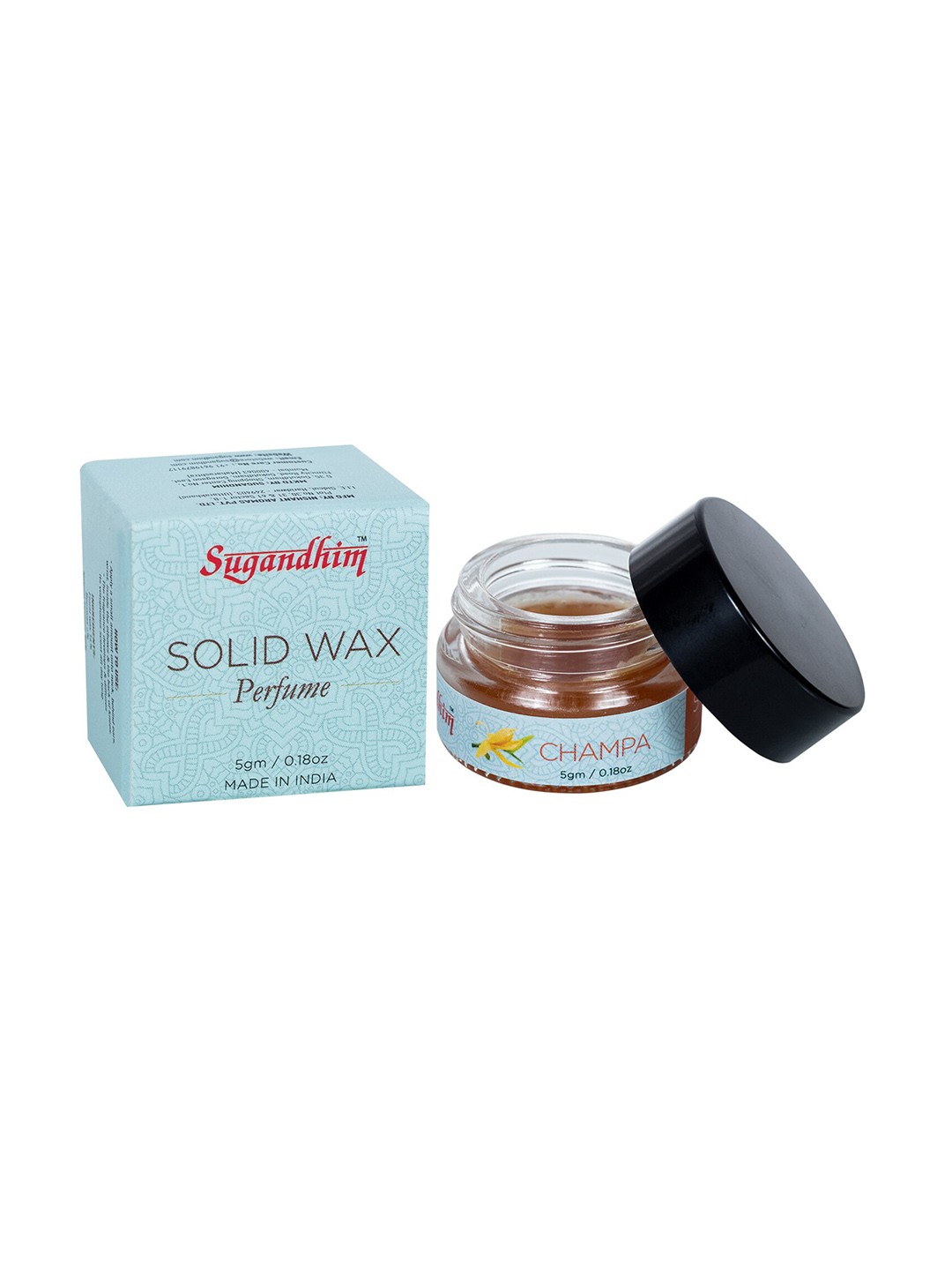 

Sugandhim Champa Solid Wax Long Lasting Perfume - 5 g, Blue