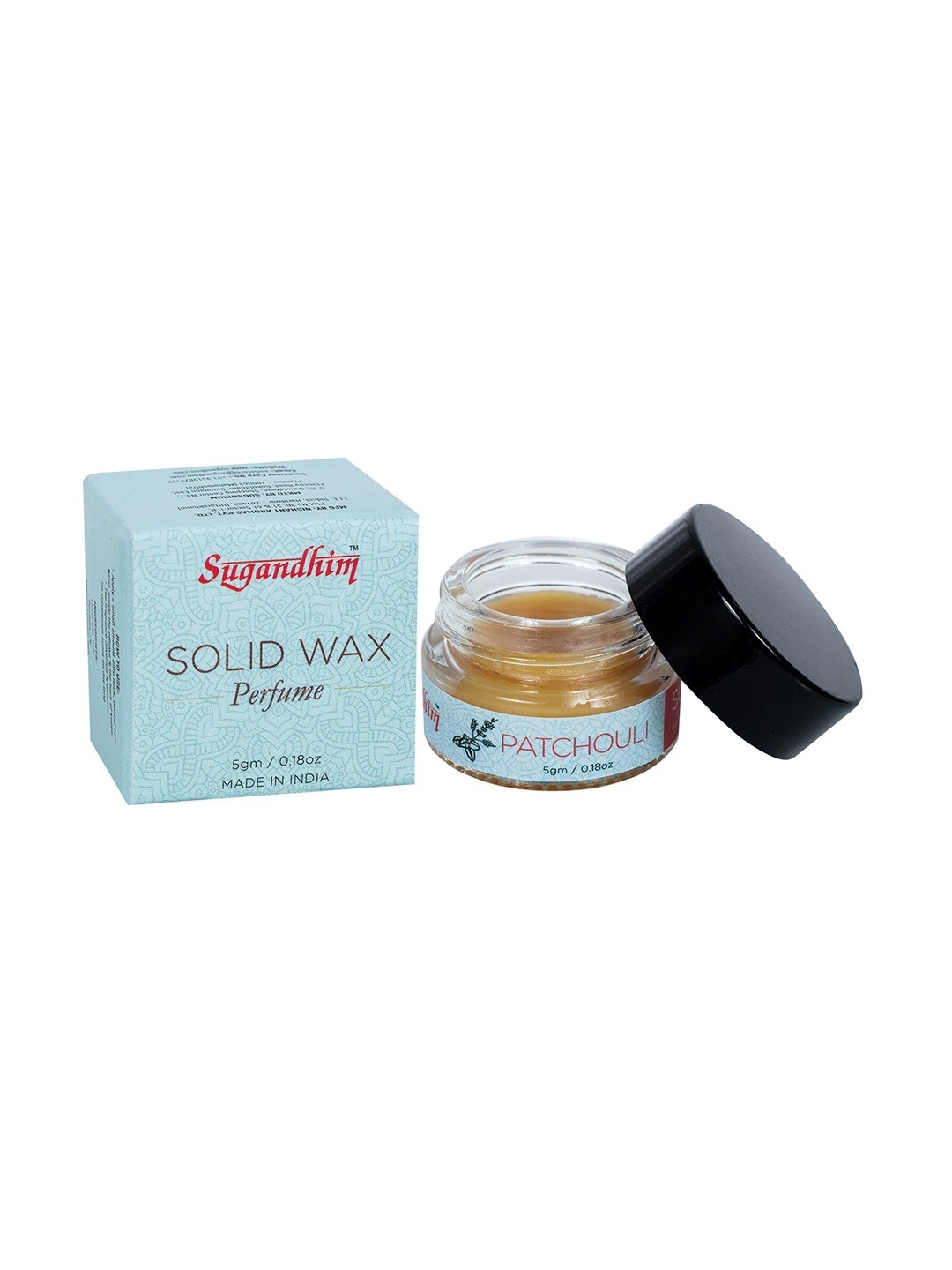 

Sugandhim Patchouli Solid Wax Long Lasting Perfume - 5 g, Blue
