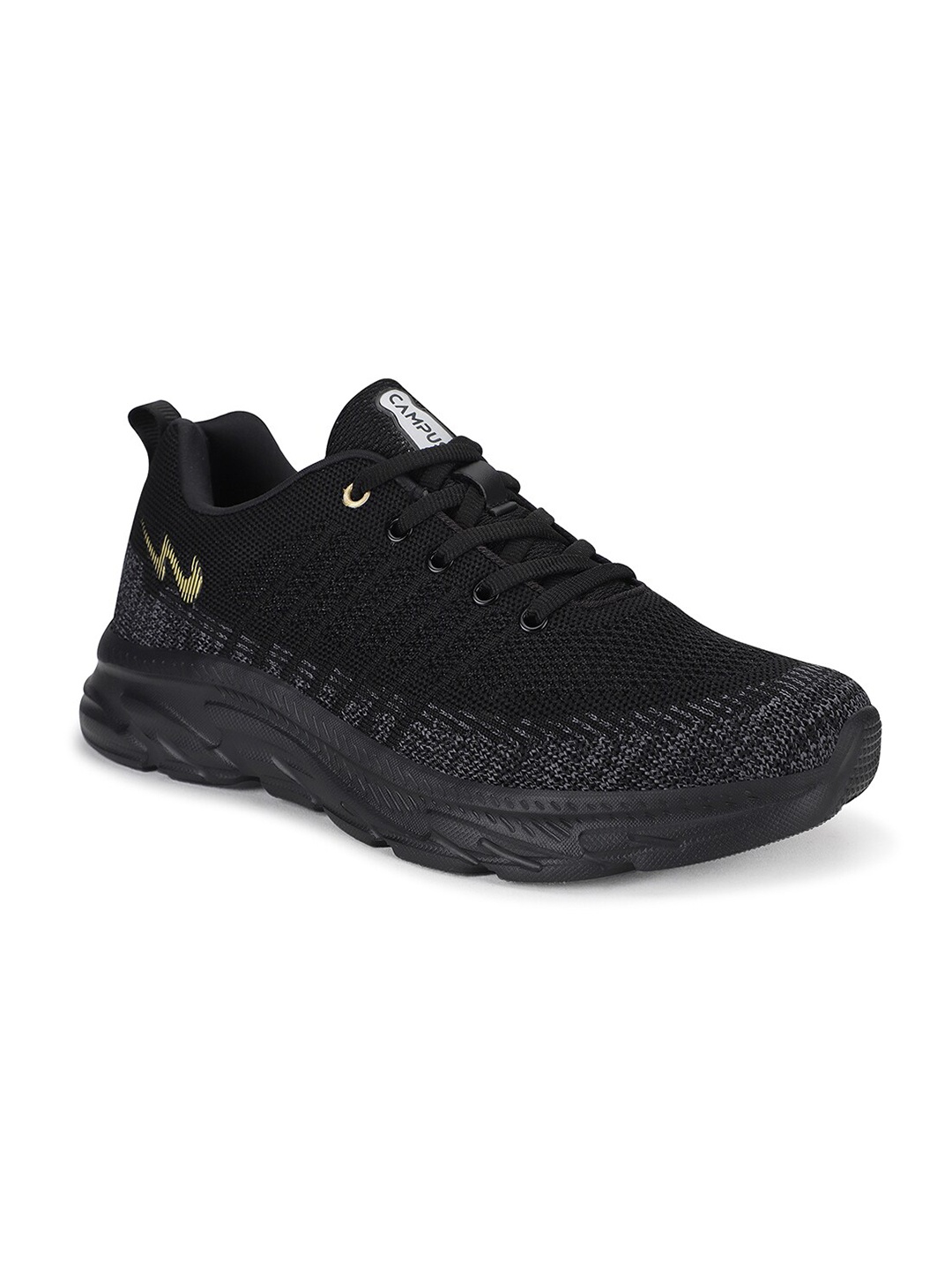 

Campus Men Non-Marking Running Shoes, Black