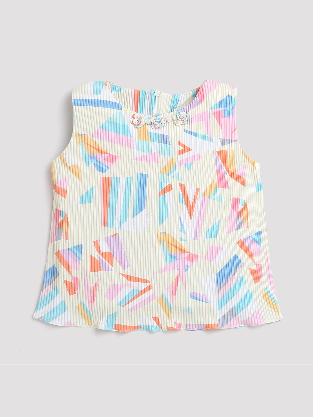 

Tiny Girl Geometric Print Top, Yellow