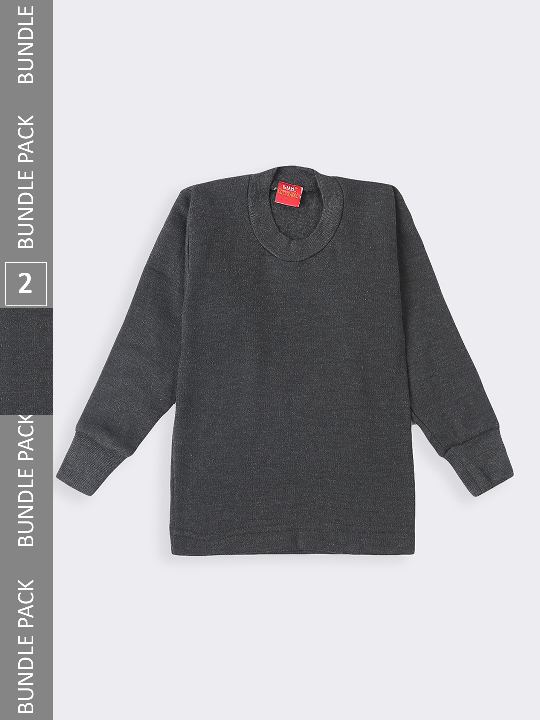 

LUX PARKER Boys Pack Of 2 Wool Thermal Tops, Black