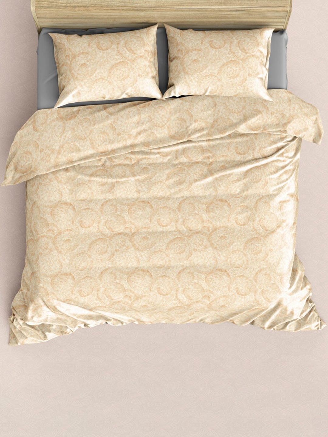 

JAIPUR FABRIC Green Ethnic Motifs 300 TC Reversible Cotton King Bedsheet & 4 Pillow Covers